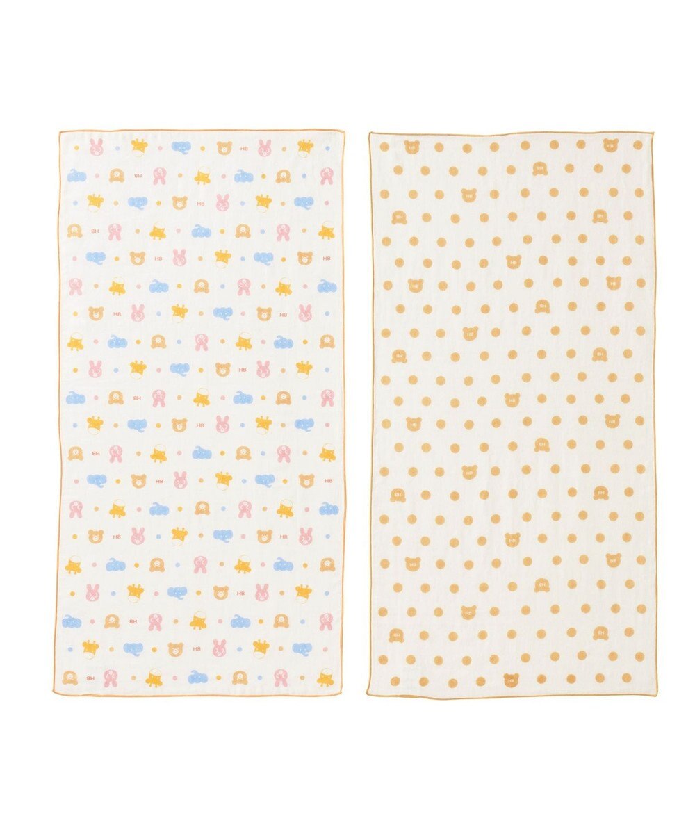 MIKI HOUSE HOT BISCUITS ガーゼタオル2枚組セット 