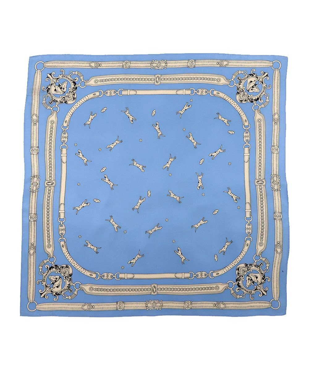 Marca 【Marcaオリジナル】ドッグ 小判 シルクツイル スカーフ 