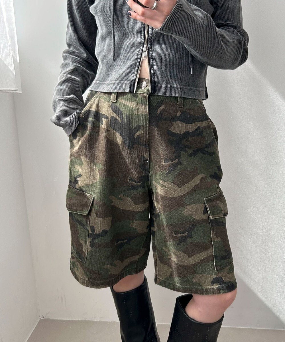 WEGO ヴィンテージウォッシュカーゴハーフパンツ 