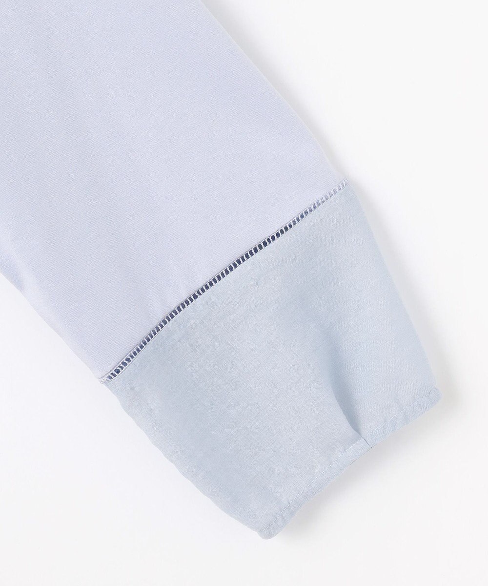 J.PRESS LADIES 【洗える】プレーティングジャージー バンドカラー カットソー 