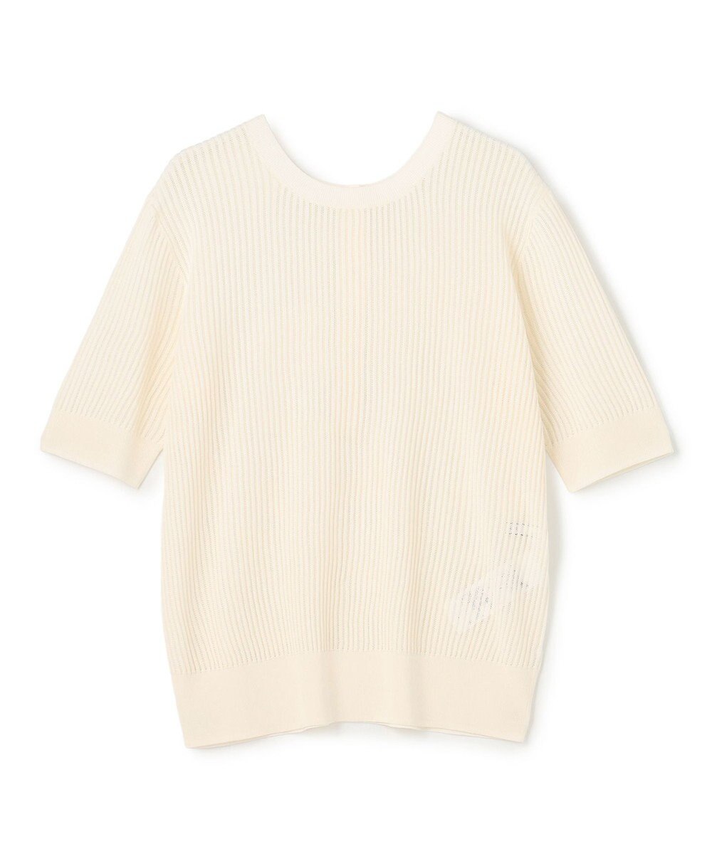 BEIGE， LEPIDO / 前後2WAY シアー編みニット 