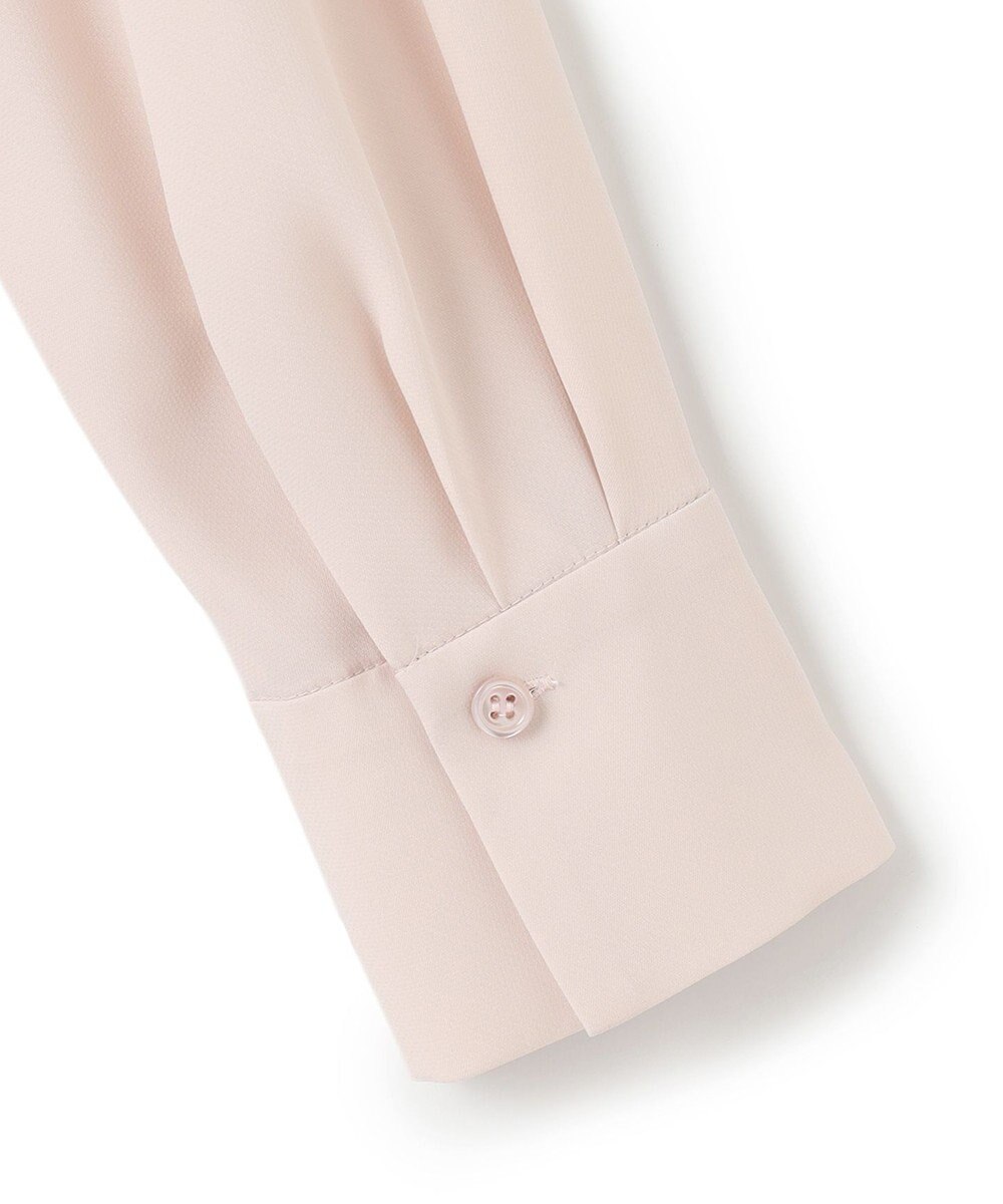 ICB 【洗える】BackSatinAmunzen フリルブラウス 