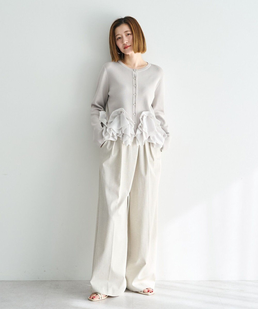 YECCA VECCA メタルホックワイドパンツ 