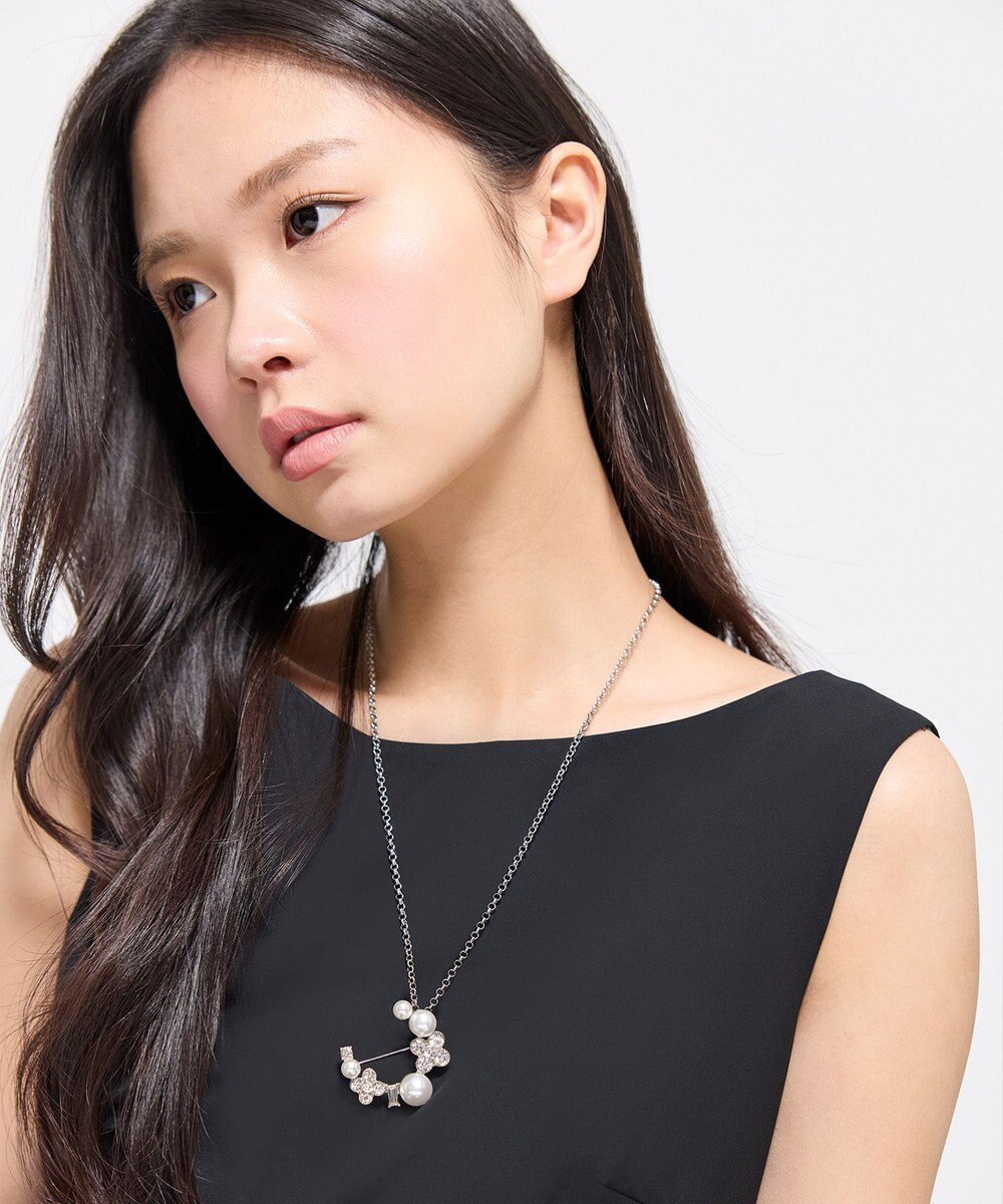 TOCCA WITH FLORA 2WAY BROOCH NECKLACE ブローチネックレス 