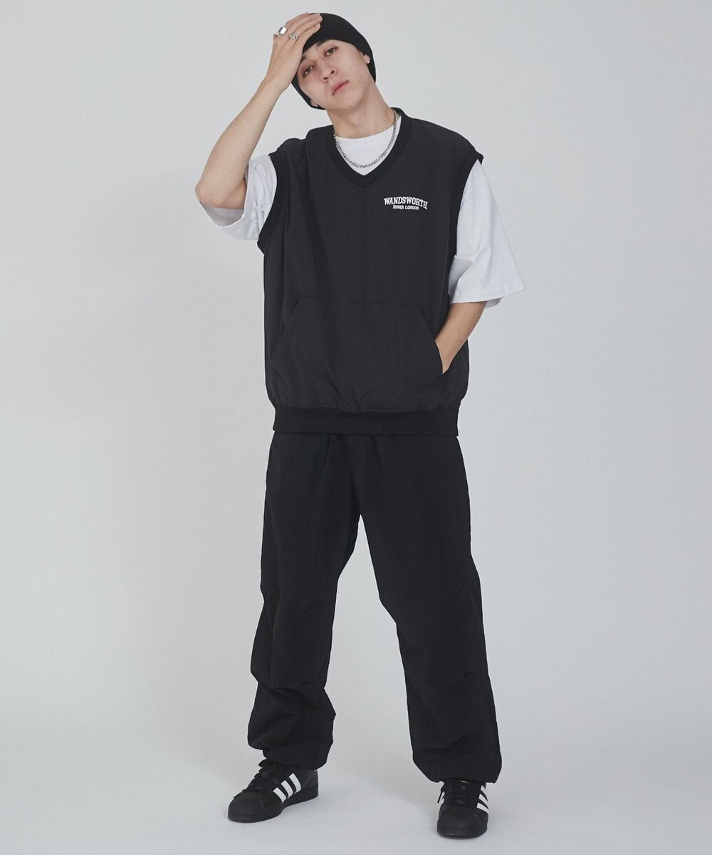 WEGO ナイロンVネックベスト 