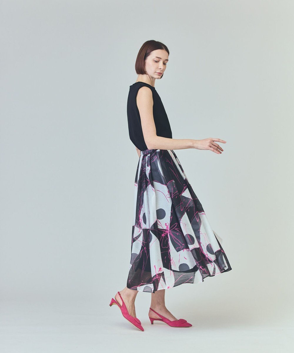 GRACE CONTINENTAL ペイントシアースカート 