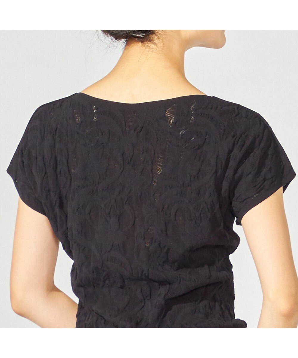 Chacott 【ノーソーイングニット】バレリーナネックコンパクトTシャツ 