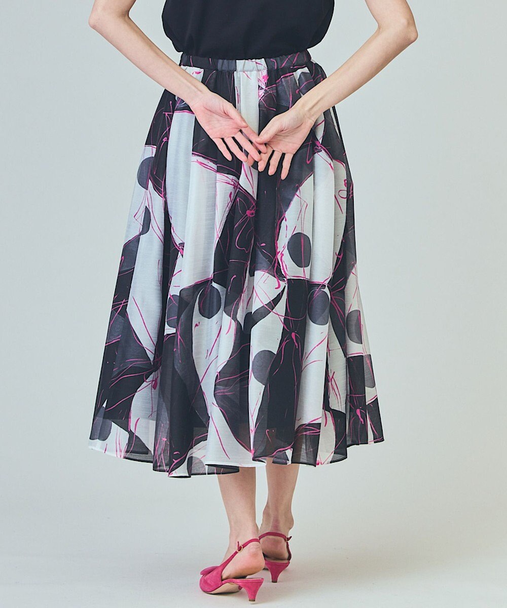 GRACE CONTINENTAL ペイントシアースカート 