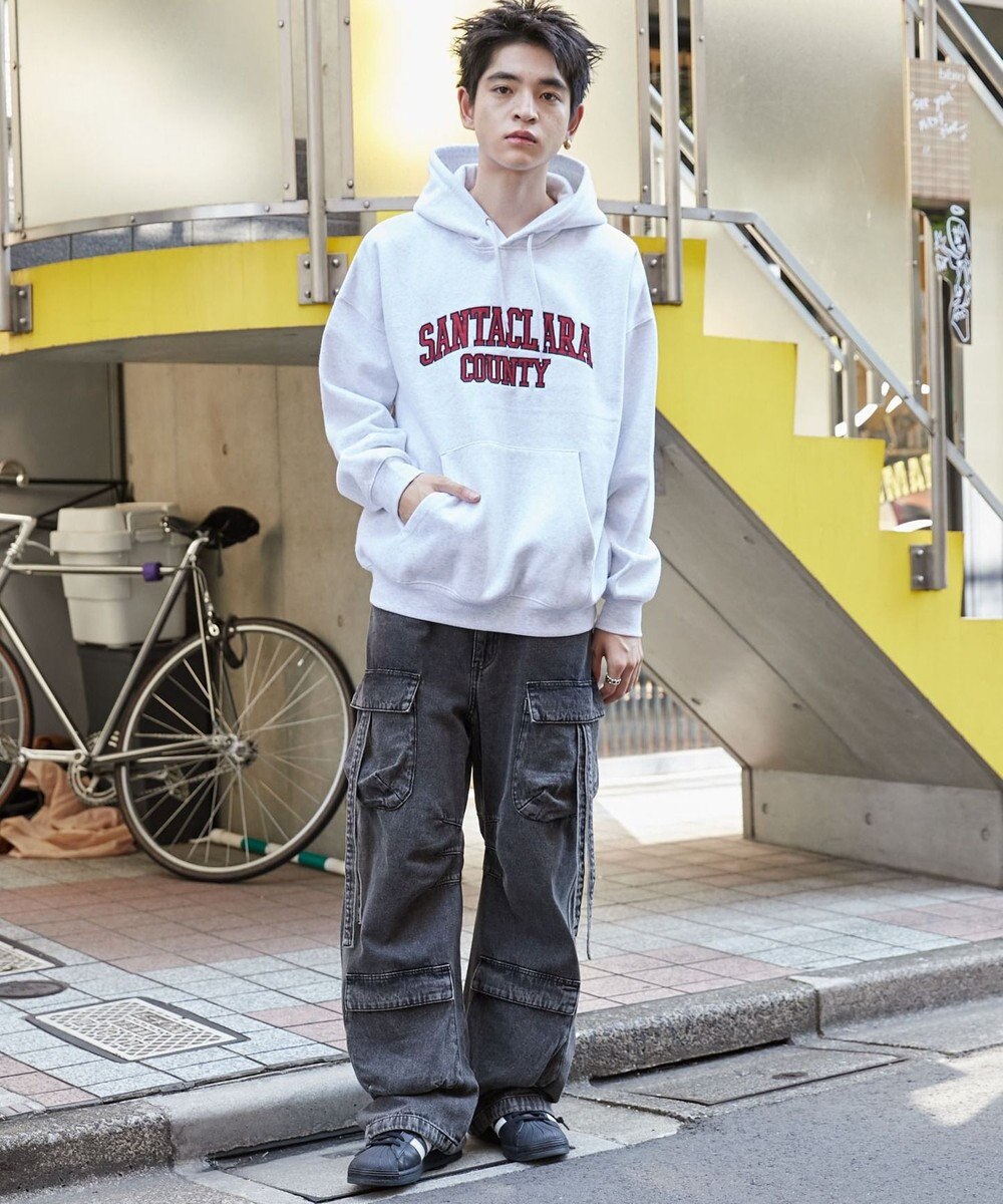 WEGO ワッペンロゴパーカー 