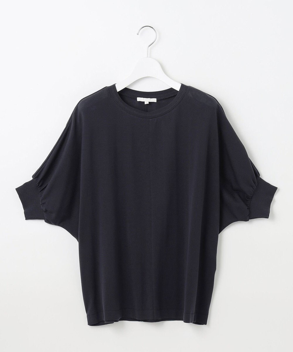 自由区 【カタログ掲載・接触冷感・UVケア・洗える】ドレーピードルマンスリーブ ニットソー 