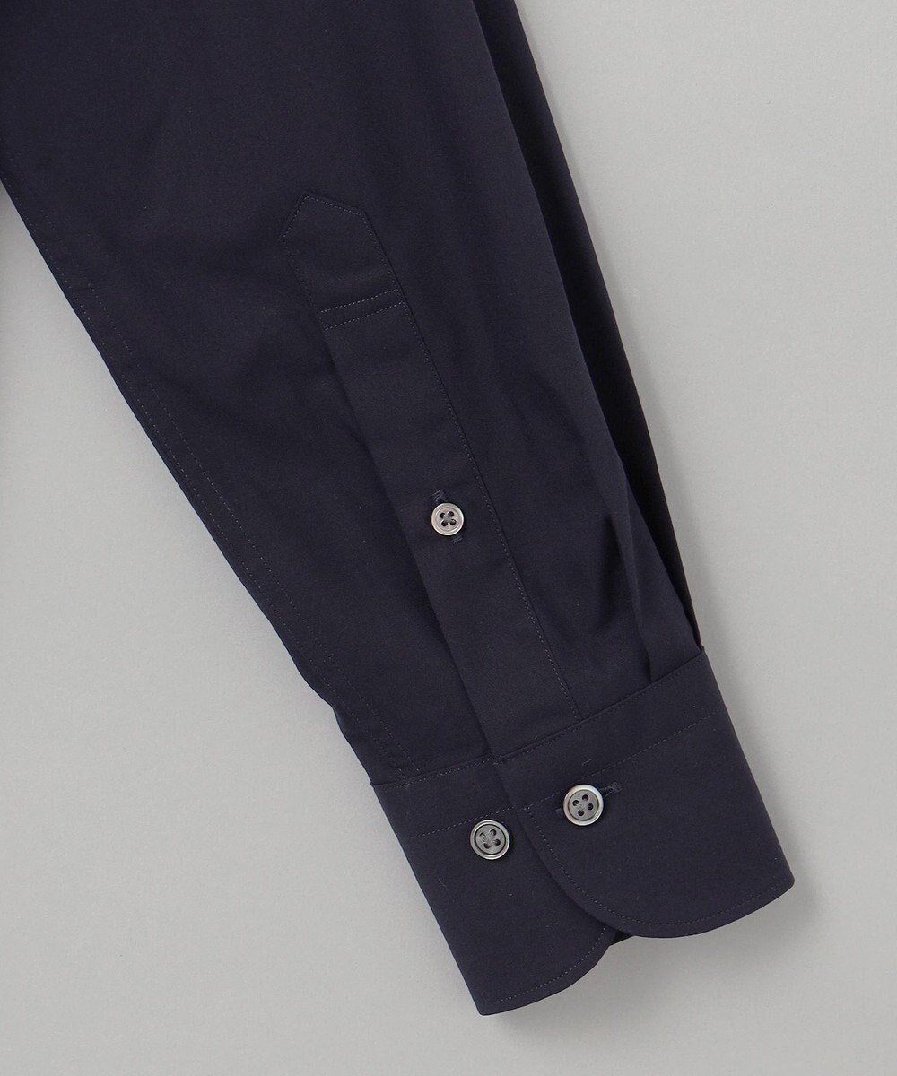 GOTAIRIKU 【形態安定】PREMIUMPLEATS_レギュラーカラー 通年ドレスシャツ（ネイビー） 