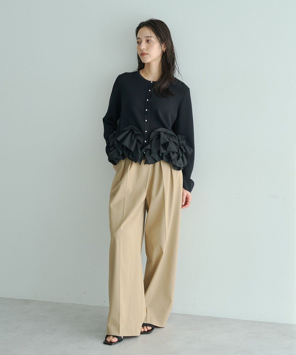 YECCA VECCA メタルホックワイドパンツ 