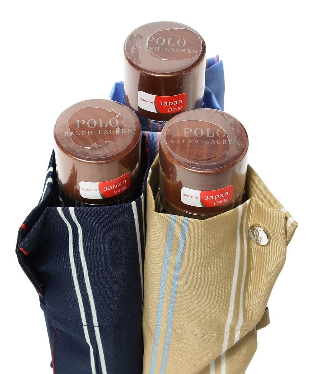 MOONBAT POLO RALPH LAUREN(ポロ ラルフローレン) 折りたたみ傘 ストライプ／日本製 