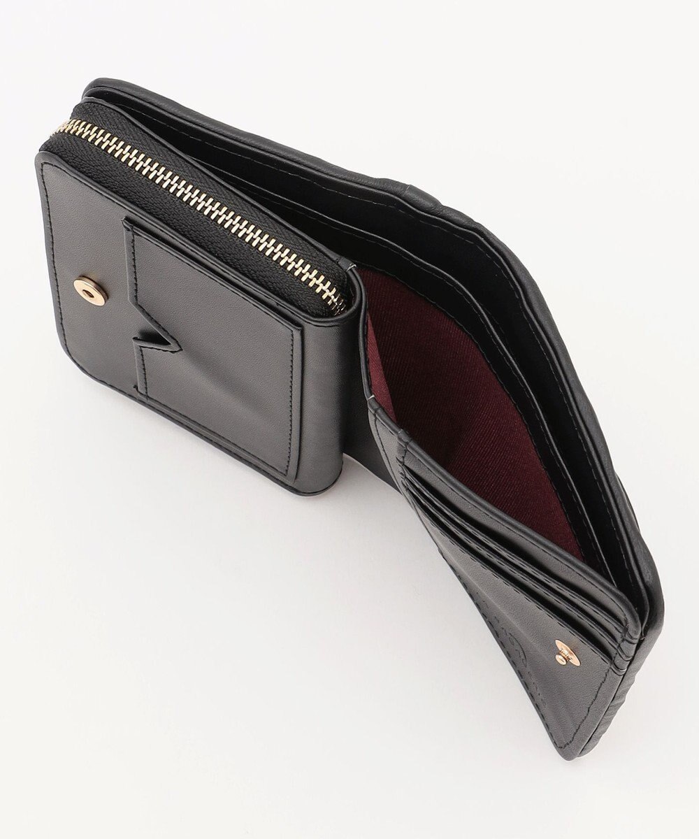 LA BAGAGERIE シープレザープリーツ加工二つ折り財布 