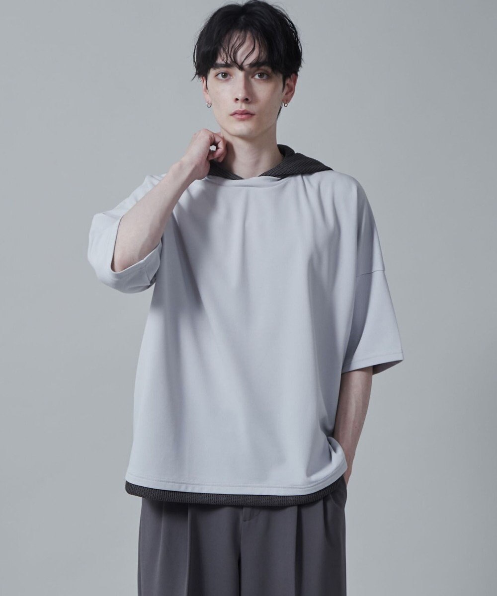 WEGO フェイクレイヤードフードT（S） 