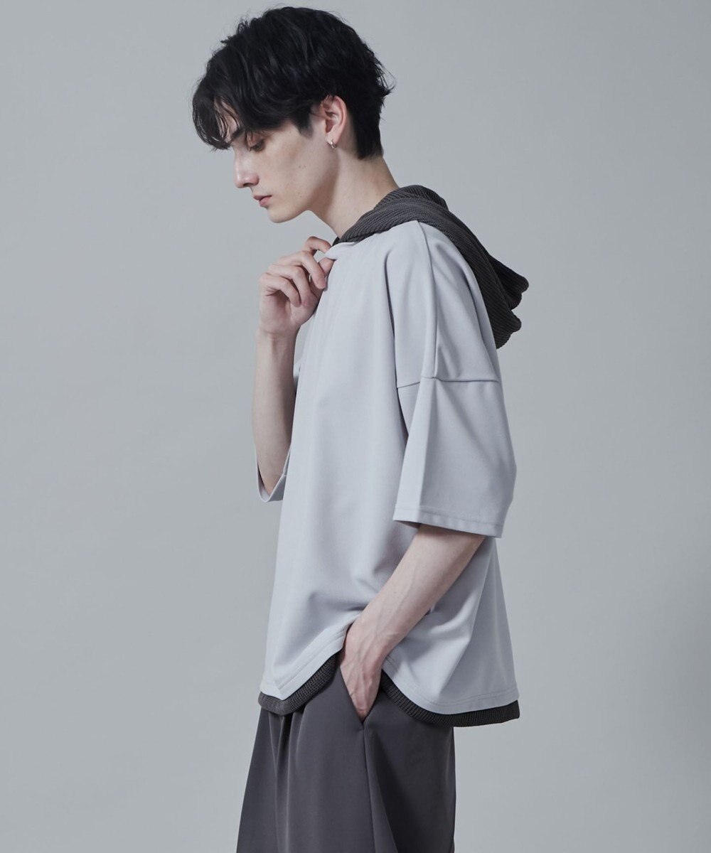 WEGO フェイクレイヤードフードT（S） 