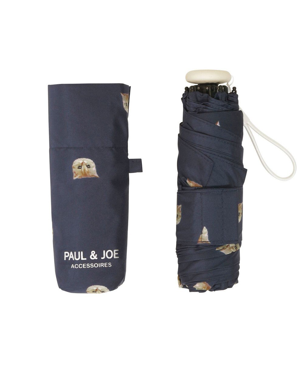 MOONBAT 【UVカット/コンパクト】ポール & ジョー (PAUL & JOE ACCESSOIRES) 折りたたみ雨傘 ドットヌネット 