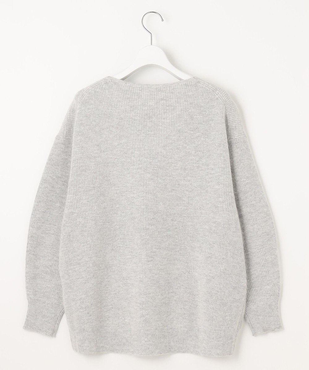 自由区 L 【洗える】シャイニールレックス Vネックニット 