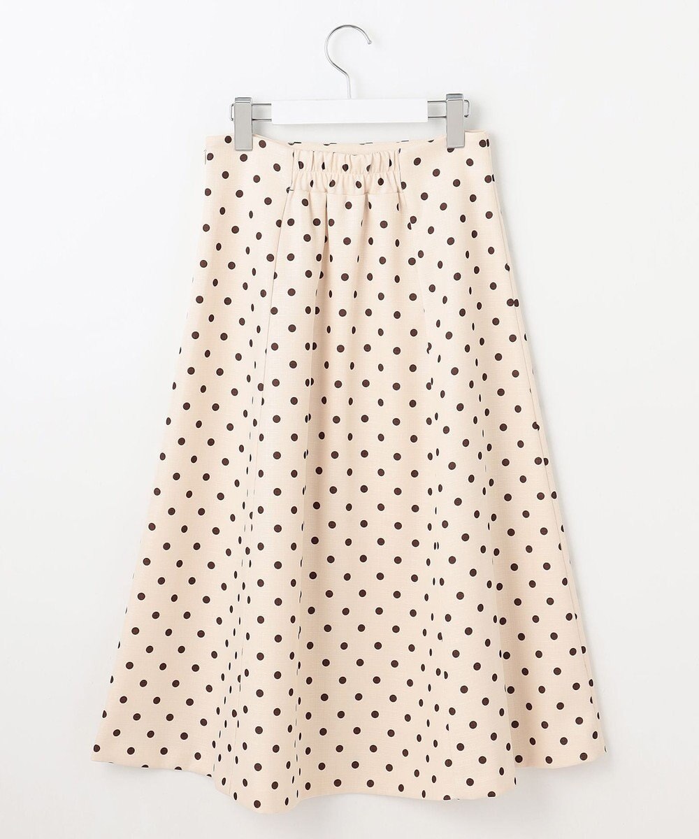 Feroux 【洗える】パールボタン付きフレア スカート 