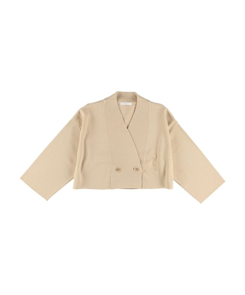 Green Parks ショート丈ミラノリブカーディガン 