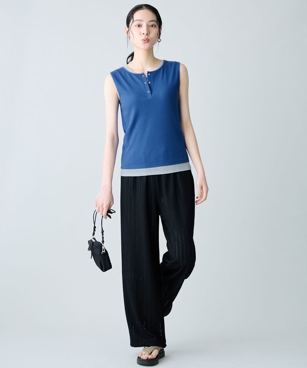 ANY 【2SET】ツインセットヘンリーネックタンクトップ 