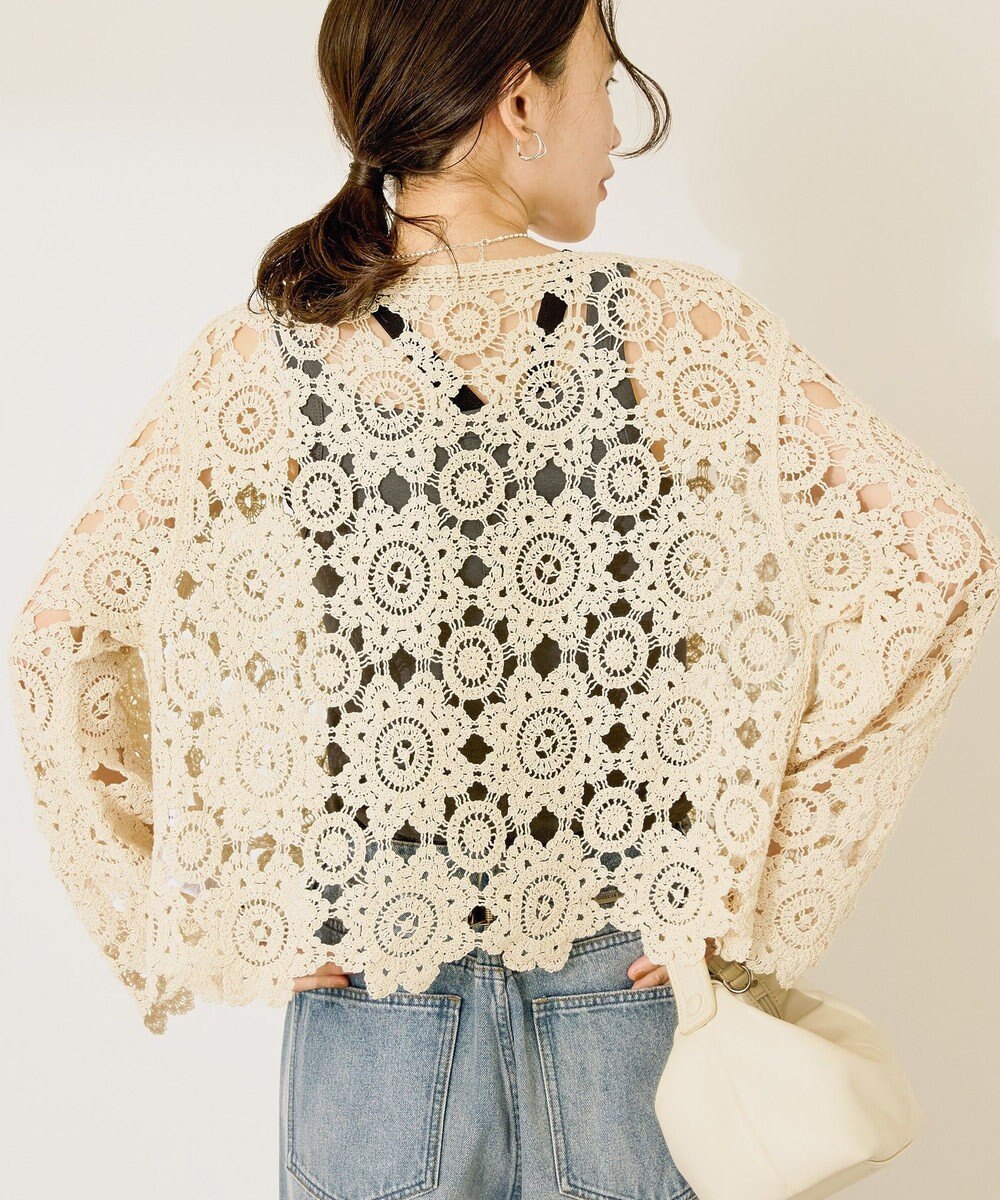 AMERICAN HOLIC トーションレースカーディガン 