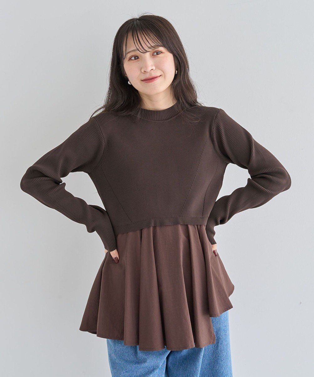 Green Parks ・ＥＬＥＮＣＡＲＥ　ＤＵＥ　ハイブリットハイネックニット 