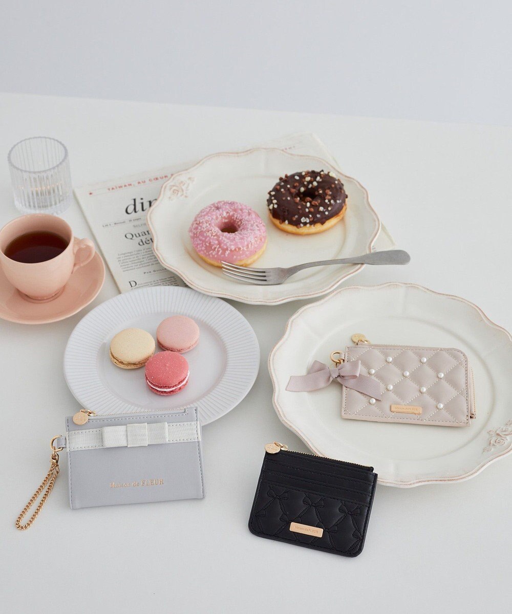 Maison de FLEUR グログランリボンフラグメントケース 