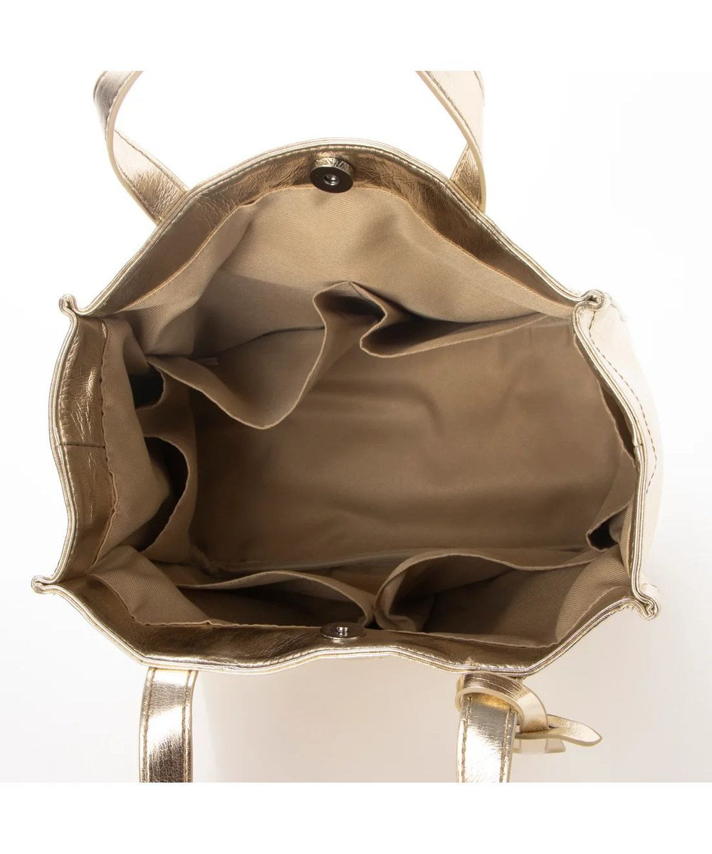 UNBILLION カシュカシュ cachecache / ソフトメタリックショッパートートS 