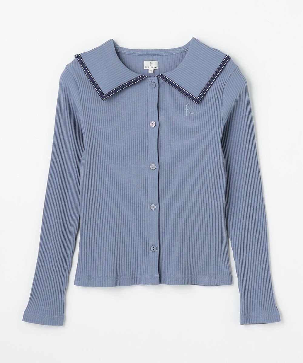 組曲 KIDS 【110-140㎝】 セーラーカラー リブトップス 