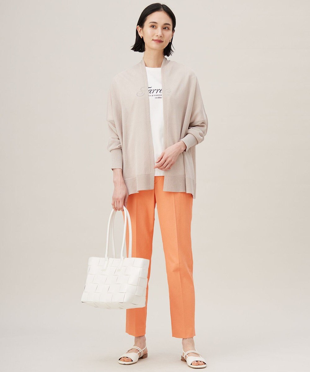 自由区 L 【接触冷感・UVカット・吸水速乾・洗える】シェルタリングテーパード パンツ 