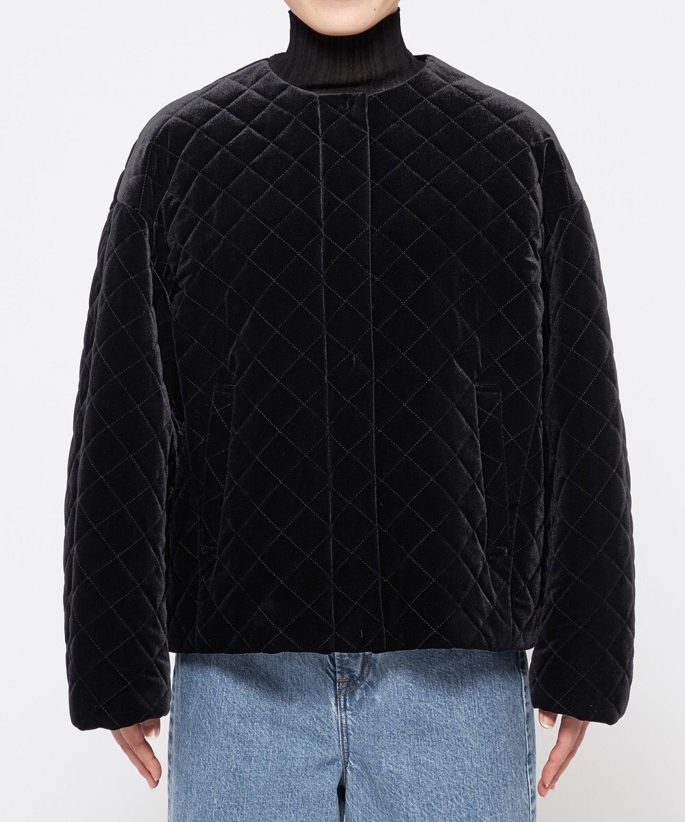 uncrave ベロア キルティング ブルゾン（uncrave WHITE） 