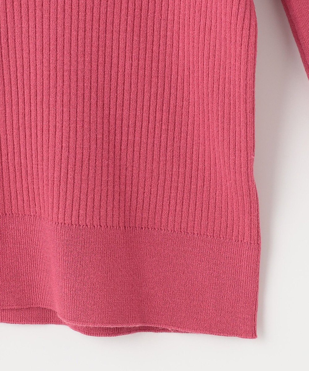 23区GOLF 袖コンシャスで華やかさを添えて◎【23Fondation/WOMEN】タートルネック カラーニット 