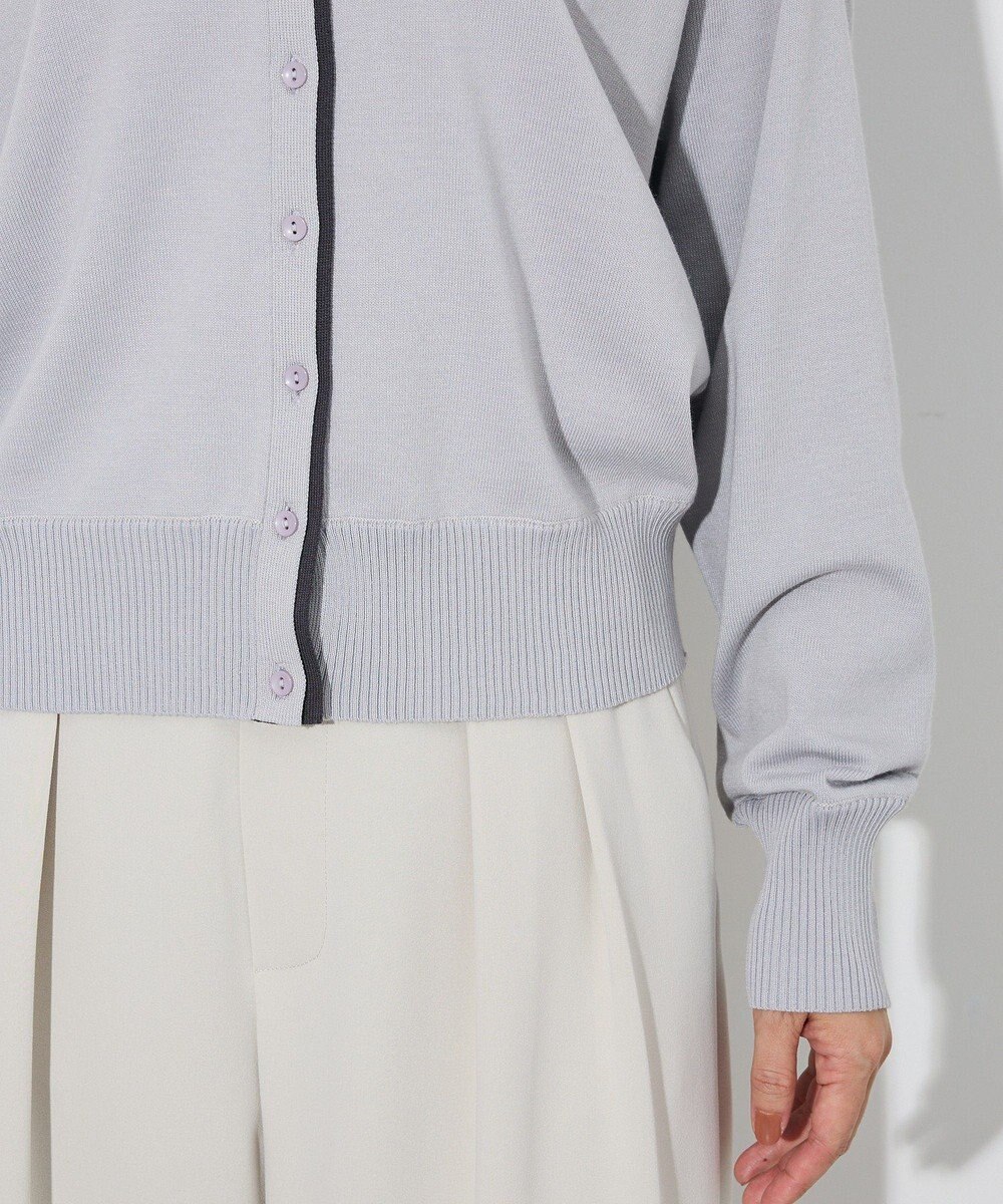 Green Parks ここちニット衿付き配色プルオーバー 