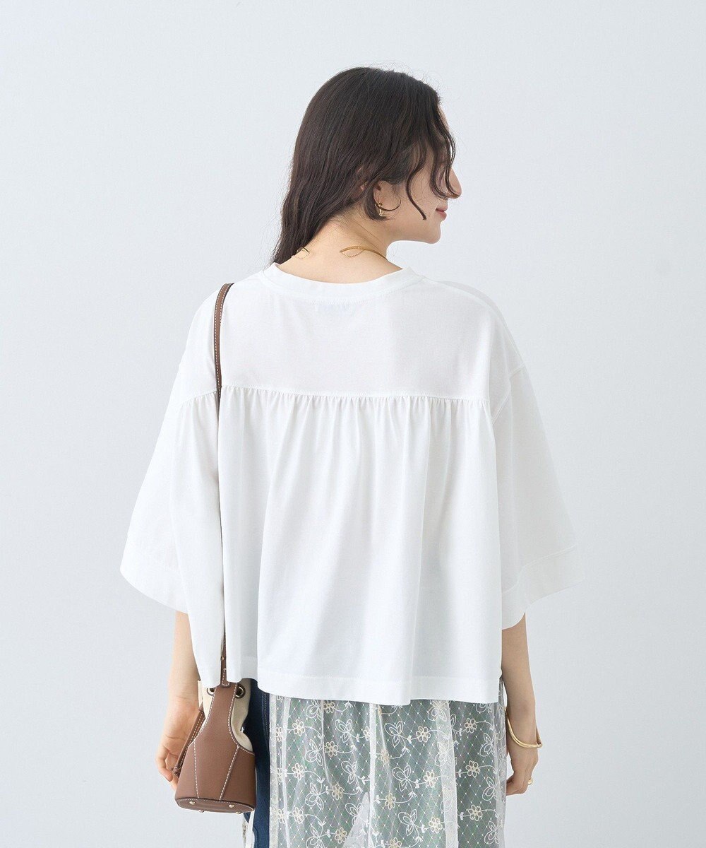 earth music&ecology 【接触冷感】バックギャザーＴｅｅ 