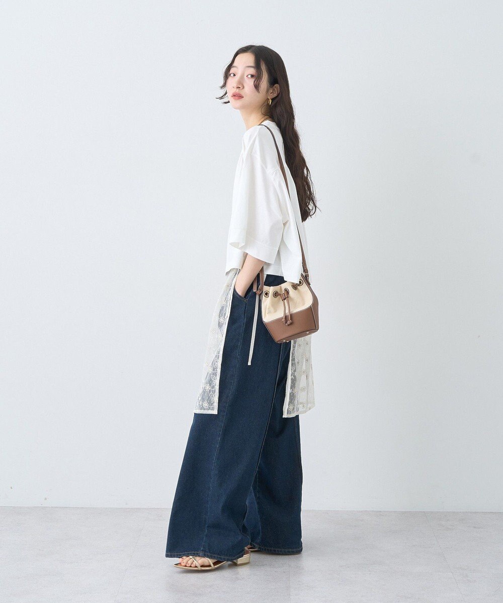 earth music&ecology 【接触冷感】バックギャザーＴｅｅ 