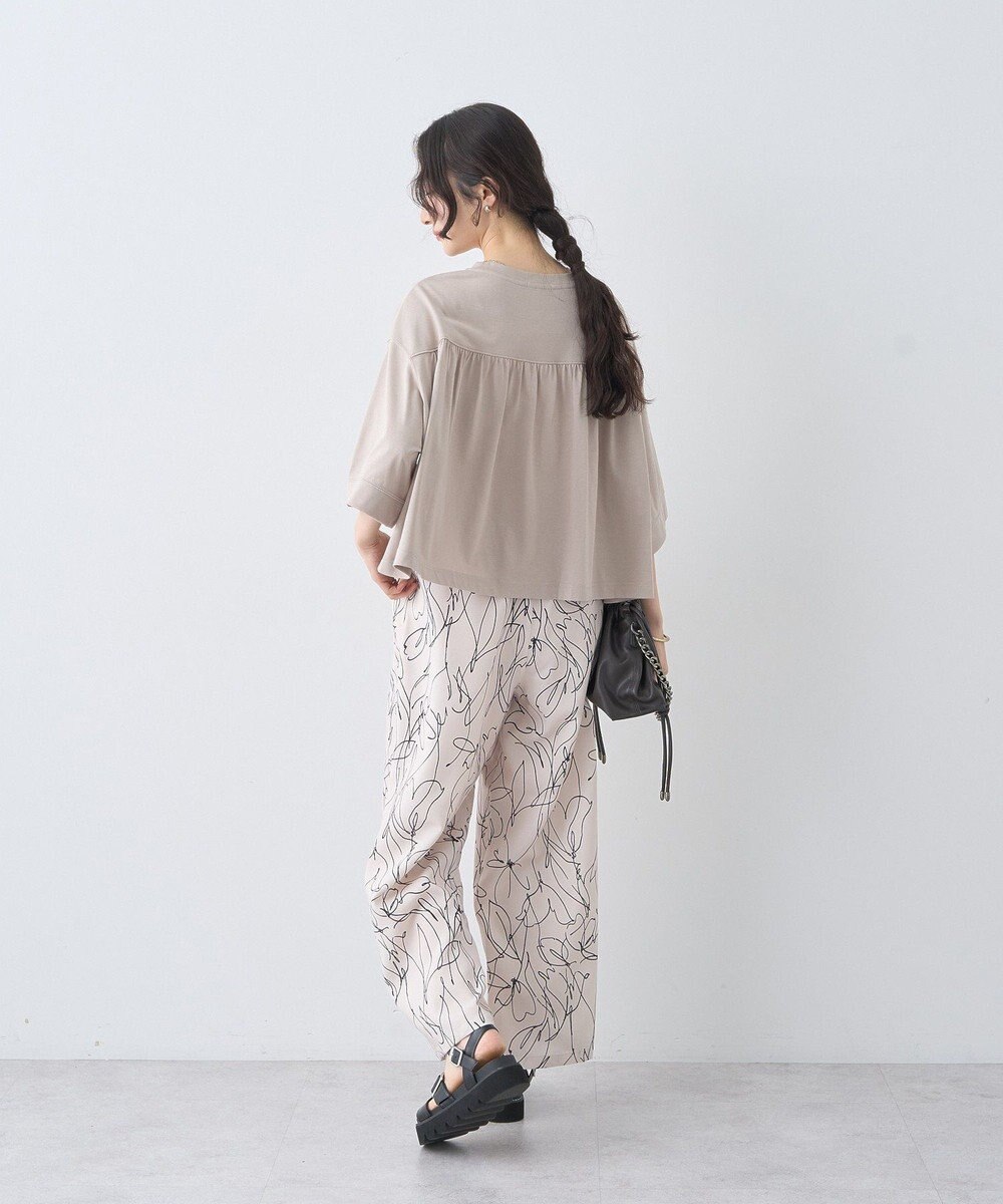 earth music&ecology 【接触冷感】バックギャザーＴｅｅ 