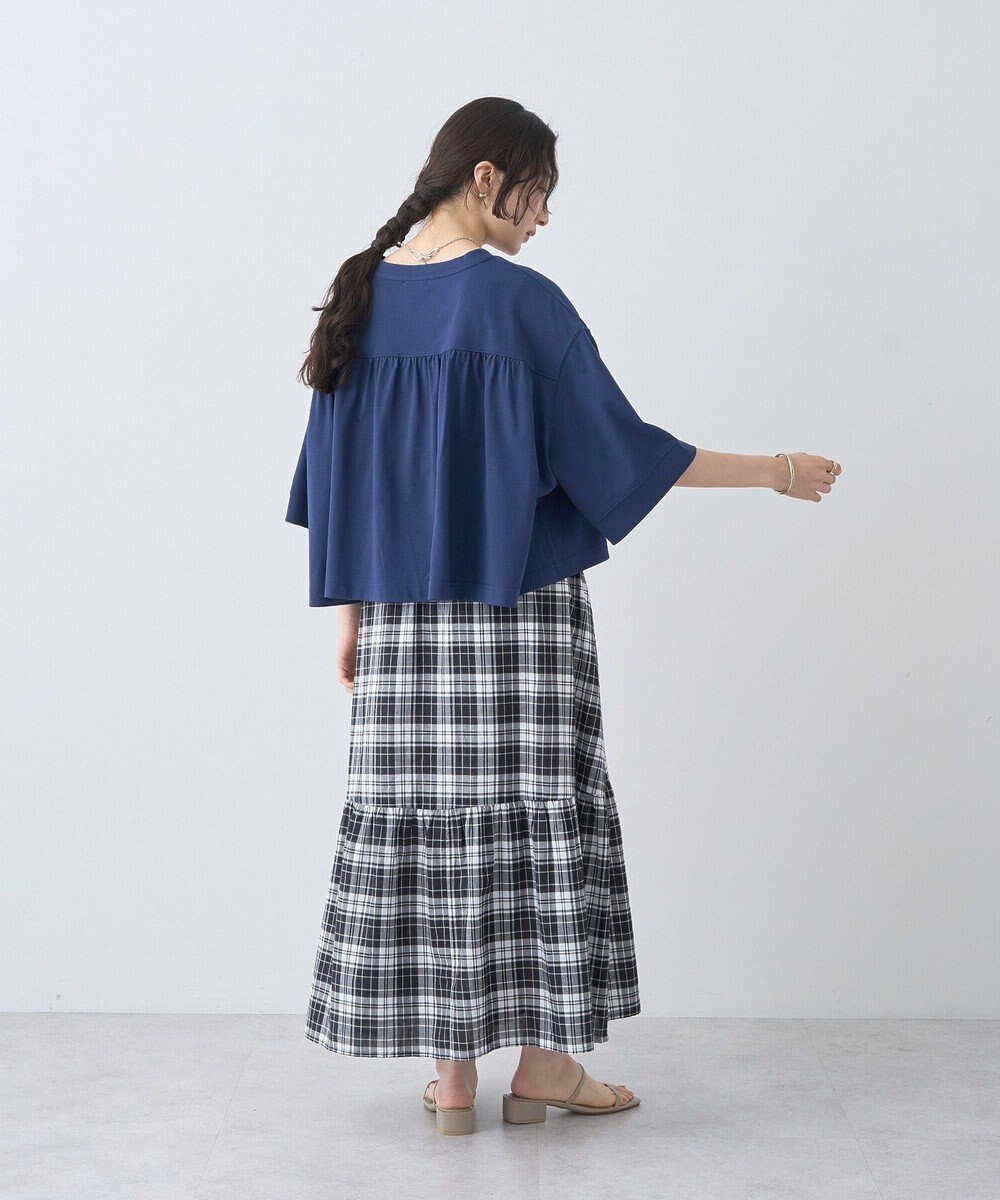 earth music&ecology 【接触冷感】バックギャザーＴｅｅ 