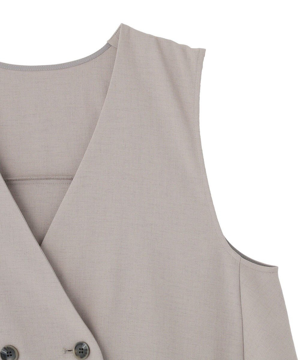 Green Parks イージーケアバックフリルジレ 