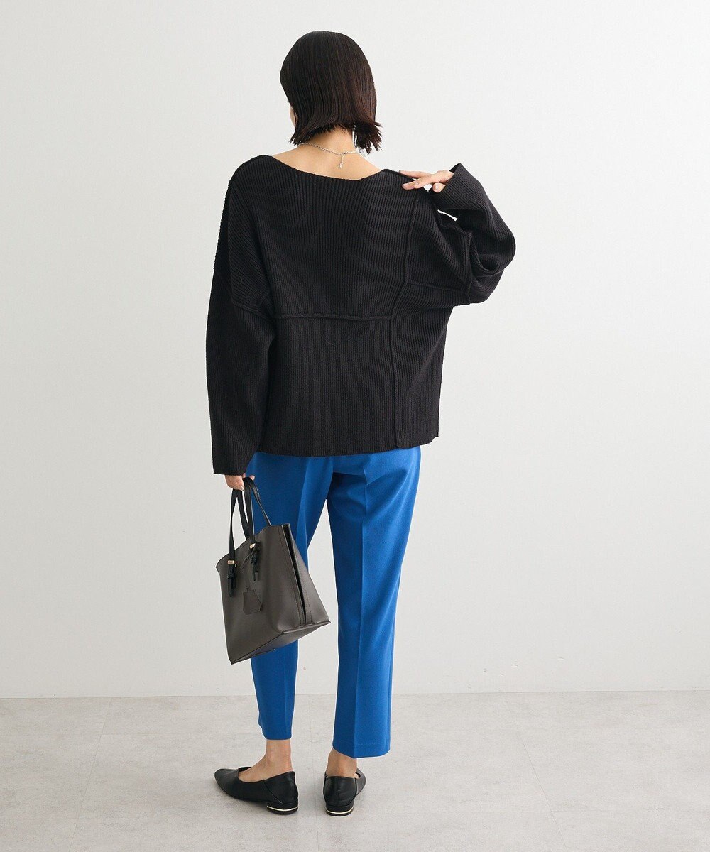 Green Parks リブ切替Ｖネックニットプルオーバー 