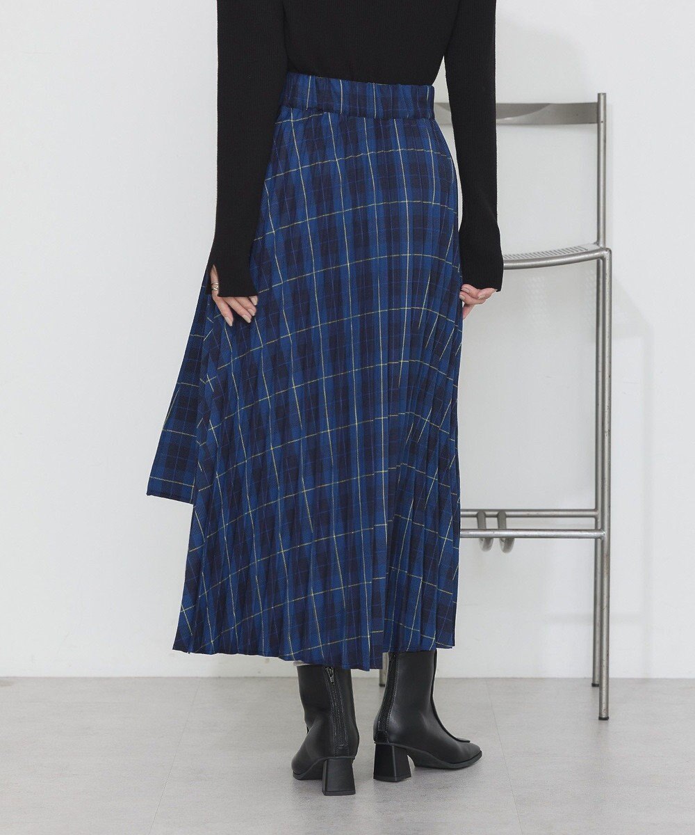 earth music&ecology ミックスプリーツスカート（Ｃｈｅｃｋ） 