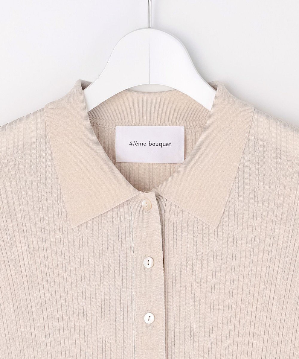 自由区 【カトリエムブーケ】Cotes melangees a la soie ボタンフロントトップス 