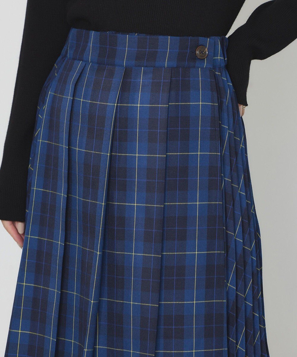 earth music&ecology ミックスプリーツスカート（Ｃｈｅｃｋ） 