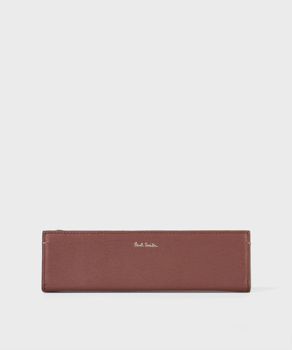 Paul Smith カラードエッジ ペンケース チェスナット