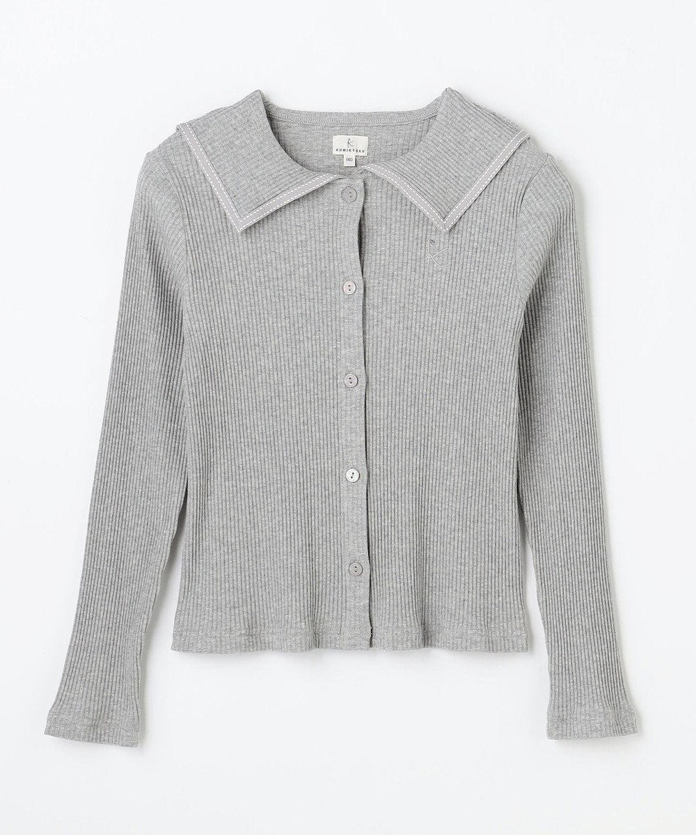 組曲 KIDS 【110-140㎝】 セーラーカラー リブトップス 