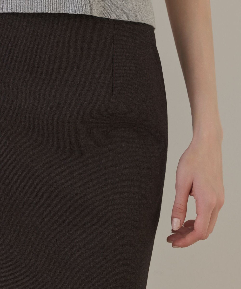 GRACE CONTINENTAL ウールギャバミニスカート 