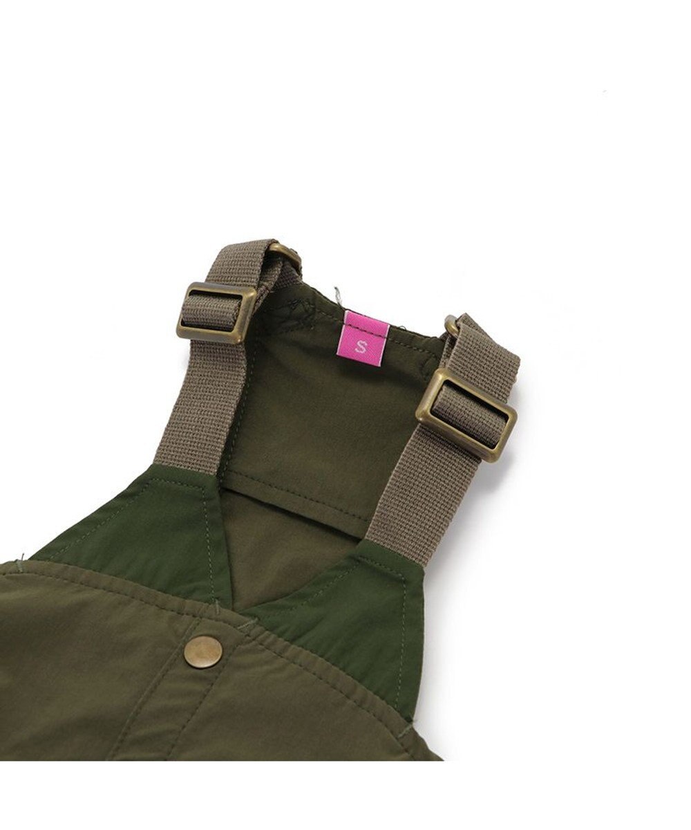 PET PARADISE ペットパラダイス オーバーオール ミリタリ カーキ 【小型犬】 
