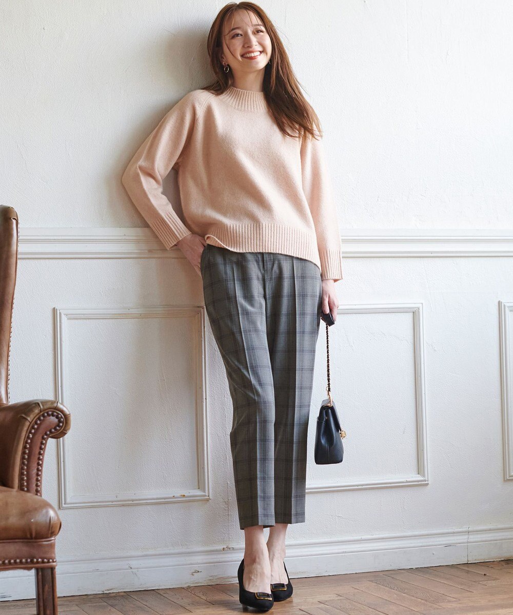 ANY SIS 【保温性あり/洗える】サーモ 2WAYストレッチ テーパード パンツ 