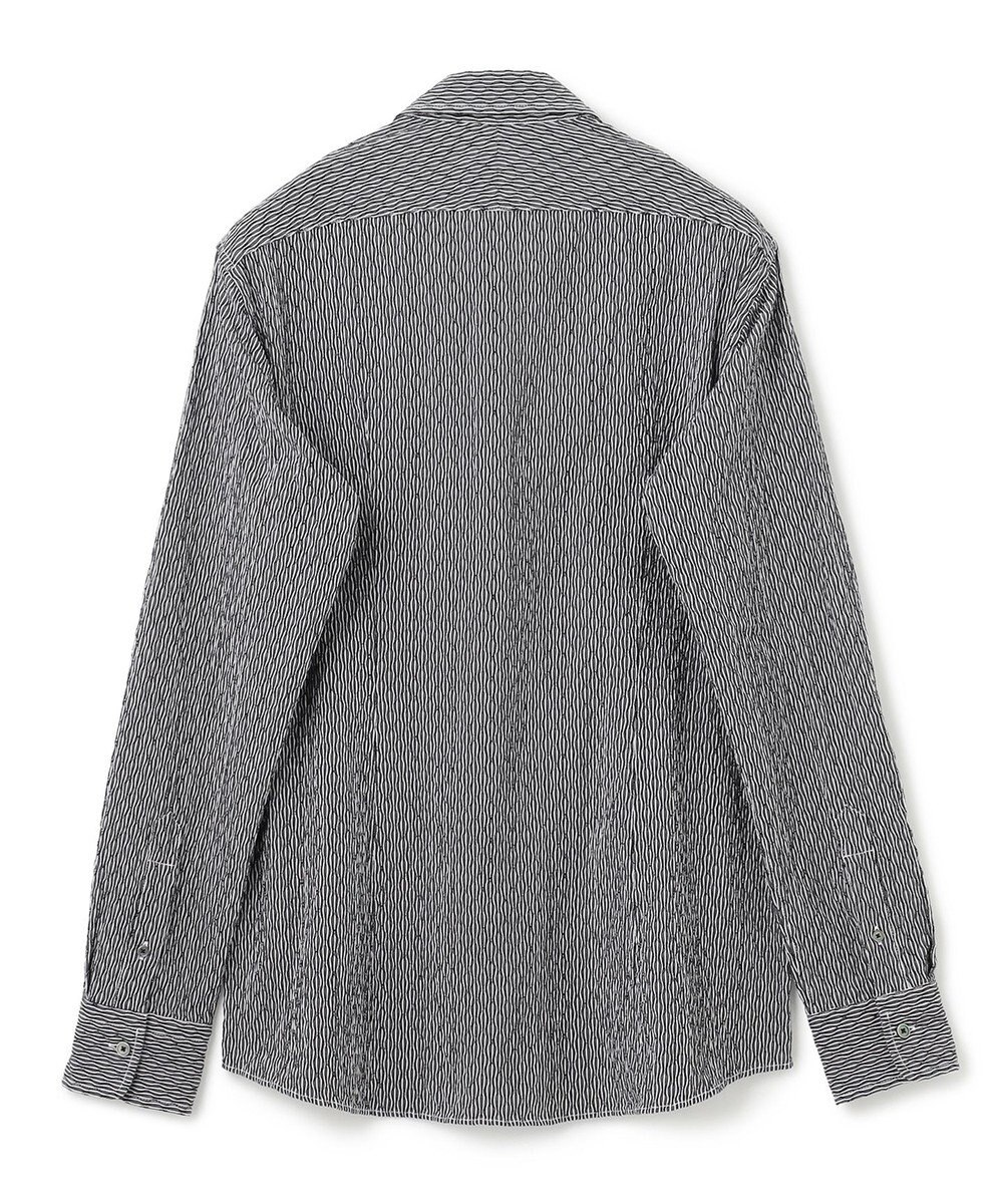 JOSEPH HOMME トライジャガード ストライプ ストレッチ レギュラーカラーシャツ 