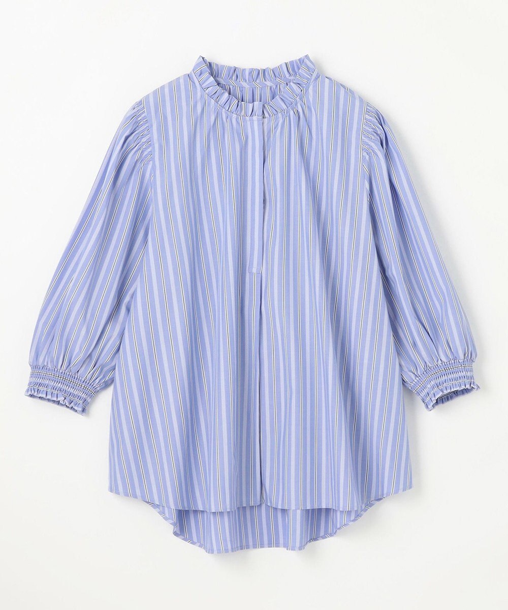 ANY L 【接触冷感/UVカット/抗菌防臭/速乾】エニイファンクション シャーリングブラウス 